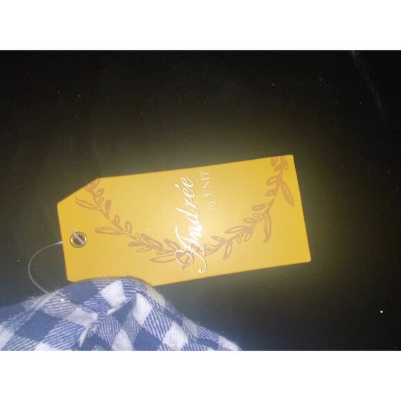 Andree By Unit 1/4 Zip Flannel Shirt Womens Blue Plaid Long Sleeve 2x NWT - Picture 6 of 6